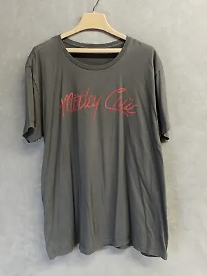 Motley Crue Girls Girls Girls Text Mens XL Shirt Gray Tee • $14.65