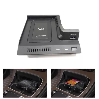 Car Wireless Phone Charger Pad For Mercedes Benz C W205/GLC/AMG C43 C63 15-20 • £62.83