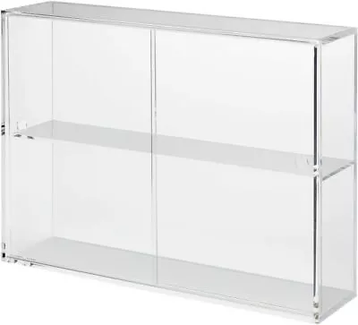 MUJI Acrylic Collection Stand With Sliding Door Large About Width 33.6 X Depth 8 • $61.94