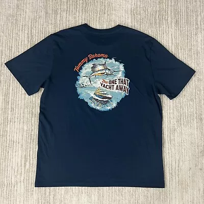 Tommy Bahama Mens Short Sleeve  The One That Yacht Away  Graphic Tee Shirt M • $15.99