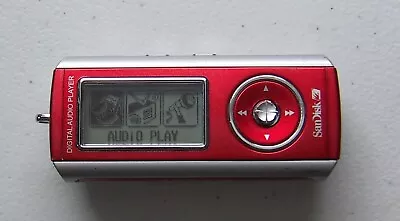 SanDisk Sansa SDMX1 (256MB) Digital Media MP3 Player Red. Works Great • $14.95