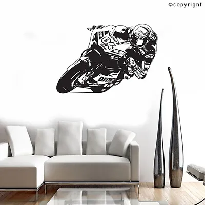 Andrea Dovizioso #4 Dovi WALL ART 01 Moto GP Racer Decal Graphic Adhesive • $23.42