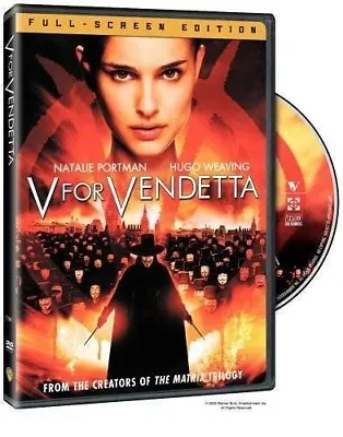 V FOR VENDETTA - Natalie Portman FULL SCREEN DVD • $5.44