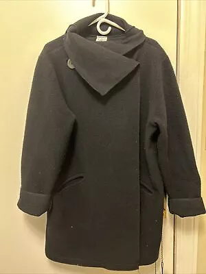 VTG Maralyce Ferree Women's Black Swing Coat Size S/M Oversized • $99.99