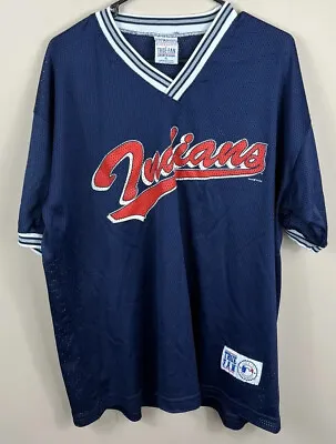 Vintage 1998 True Fan Omar Vizquel Cleveland Indians Jersey XL Mesh See Through • $25