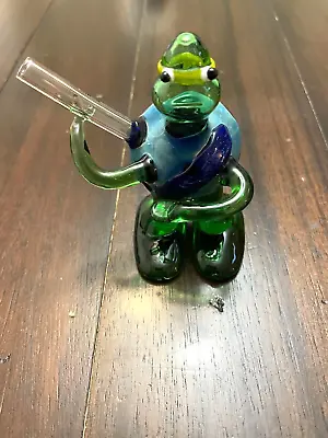 4” Premium Glass Water Pipe Art Bowl Ninja Turtle Michaelangelo • $24.99