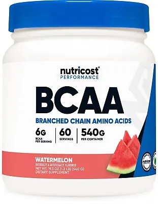 Nutricost BCAA Powder (Watermelon) 60 Servings • $24.95
