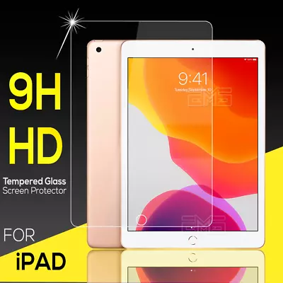 For Apple IPad 9th 8th 7th 6th 5th Gen Air 3 4 5 Tempered Glass Screen Protector • £3.99