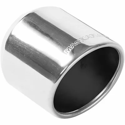 Magnaflow 35136  Stainless Exhaust Tip 2.5  Inlet 4  Round 5  Long Polished • $54.99