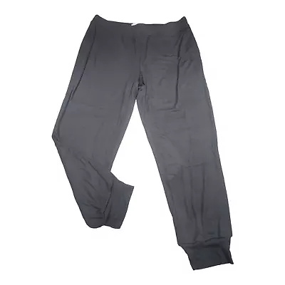 Laurie Felt Modern Casual Pull On Everyday Joggers Large Sz Black Pants • $18.71