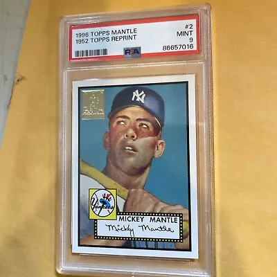 1996 Topps Mickey Mantle #2 Commemorative Psa 9 • $89.95