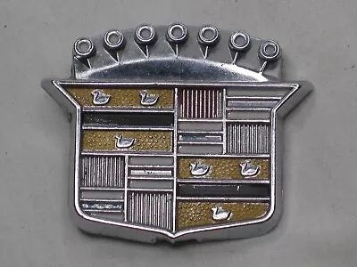 Vintage 9724504 Cadillac Lock Cover Badge Emblem Ornament Metal Crest Part • $20