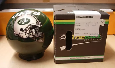 14# 5oz NIB 2013 Style VIZ-A-BALL NFL NEW YORK JETS Bowling Ball 7K • $200