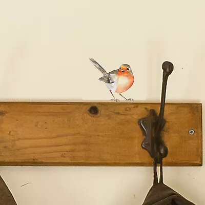£2.99 • Buy Country Range Pretty Robin Wall Decal Sticker Porch Hallway Entrance Bird Angel 