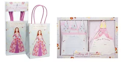 Calling All Princesses Birthday Party Set Bags Invitations Thank You Note Cards • $17.96