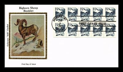 $1.35 • Buy Us Cover Bighorn Sheep Booklet Fdc Scott 1949a Colorano Silk Cachet