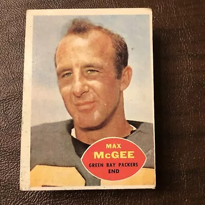 *1960 Topps #55 Max Mcgee Green Bay Packers Football Card (crease) • $4.99