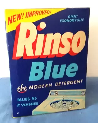 Vtg NOS Rinso Blue Laundry Detergent Giant Economy Size • $39.95