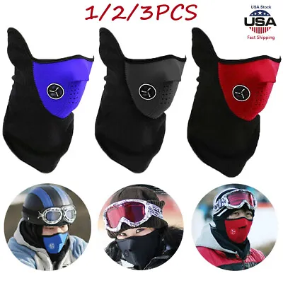 Balaclava Half Face Mask  Neoprene Neck Warmer Motorcycle Bike Cycling Ski Scarf • $9.99