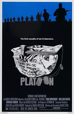 PLATOON V2 RETRO 80s MOVIE POSTER Classic Greatest Cinema Wall Art Print A4 • £3.75