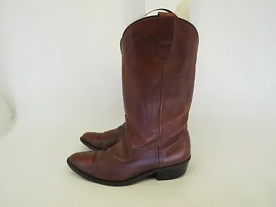 Acme Brown Leather Western Cowboy Boots Mens Size 7 D • $45.91