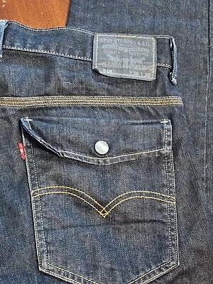 Levi's 514 Men's Charcoal Wash Slim Straight With Flap Snap Pockets Size 36X30 • $18