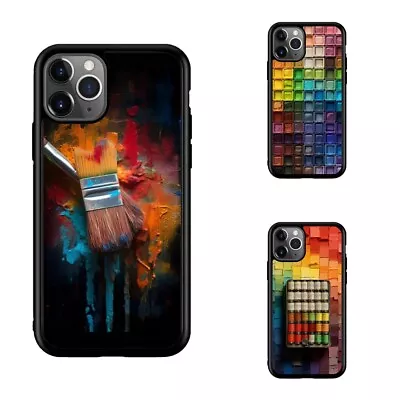 Rainbow Tiles Paint Cans For IPhone 11 12 13 Pro Max Mini Rubber Cover • $19.79