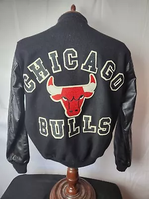 🔥🚨Vintage Chalk Line Med Chicago Bulls Wool Varsity Jacket EUC Rare! • $499.99