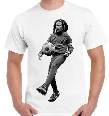 Bob Marley Football  T-Shirt Jamaican Reggae Music Legend Inspired T Shirts Kids • £8.03
