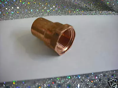 Copper Fitting Female Adapter 1/2  N.P.T. Female X 5/8  O.D. Tubing • $2.52