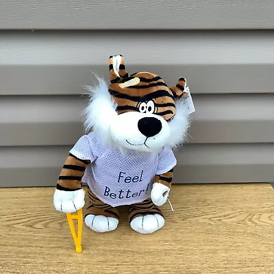 Kelli Plush Feel Better Dancing Animated Musical Tiger W/ Crutch The Petting Zoo • $29.98