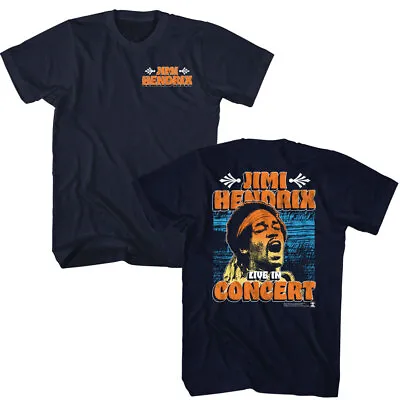 Jimi Hendrix Live In Concert Men's T Shirt Rock Band Tour Merch • $37.45