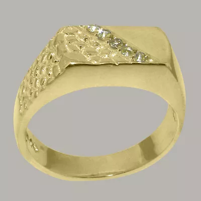 14ct Yellow Gold Natural Peridot Mens Band Ring - Sizes N To Z • $1675.85