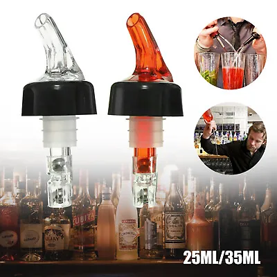 £12.99 • Buy 6X 25/35ml Shot Pourer Bottle Barware Nip Measure Wine Liquor Spirit Dispenser