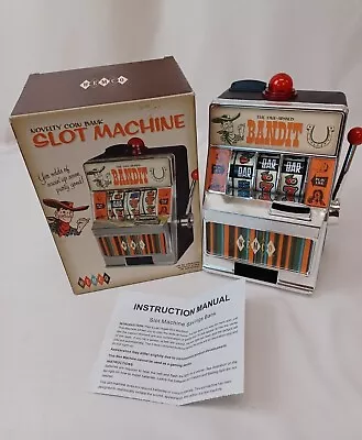 $15 • Buy WEMCO Desktop Slot Machine Novelty Coin Bank The One-Armed Bandit In Box