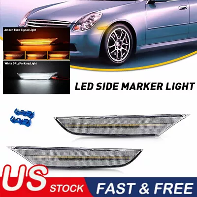 For 2003-2006 Infiniti G35 Sedan Sequential Switchback LED Side Marker Light New • $30.99