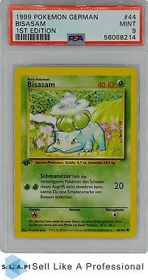 $1.07 • Buy 1999 Pokemon German Bisasam 1st Edition 44 PSA 9