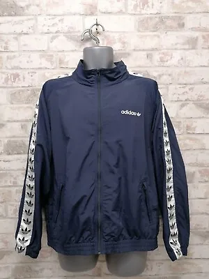 Rare Retired Adidas Originals Adicolor TNT Tape Wind Track Jacket In Navy L • £59.95