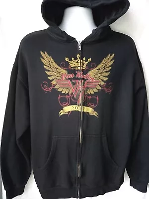 Van Halen 2007 Full Zip Black Hoodie Sweatshirt (Large) • $27.63