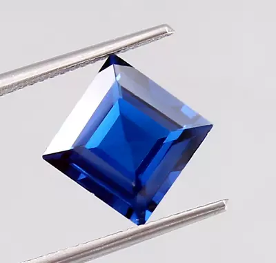 7+ Ct +NATURAL  Blue Tanzanite Loose Gemstone Princess Cut GIE Certified • £25.94