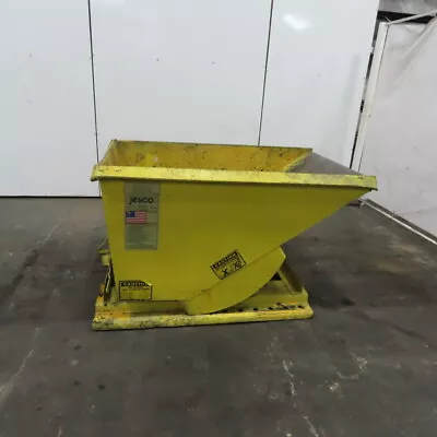 Jesco 211731 Self Dumping Trash Scrap Hopper 1 Cubic Yard 2000 Lb Capacity • $1099.99