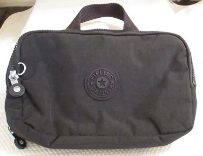 £52.86 • Buy KIPLING 'Jaconita'' Black Medium Toiletry Dopp Make-Up Bag - EXCELLENT!