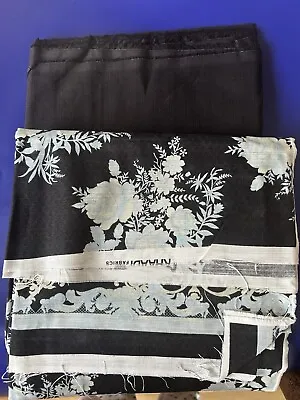 Khaadi Fabric Unstitched Two Piece Top Printed  Light Khaddar Black Bottom Fabri • £15
