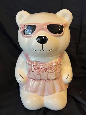 Vintage Florida Pink Bear Cookie Jar • $15