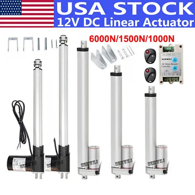 DC 12V Heavy Duty Linear Actuator 2 -18  In Stroke Electric Motors For Door Lift • $19.99