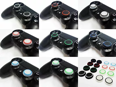 16 X Silicone Thumb Stick Grip Cover Cap For Sony PS4 PS3 Xbox Analog Controller • £3.99