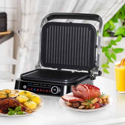 £62.99 • Buy Health Grill & Panini Press 2100W W/ 180° Flat Open Drip Tray Automatic Setting