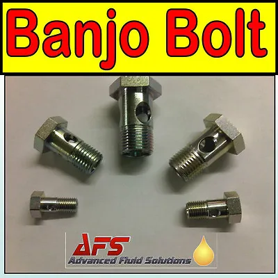 Metric Thread Banjo Bolt Short Single Fitting Diesel Petrol Oil Pipe Fuel Filter • $18.43