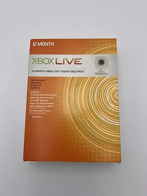 Xbox 360 Camera 12-MONTH XBOX LIVE® VISION GOLD PACK • $39.84