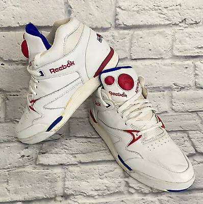 NEW Vintage OG Reebok Pump 1980s Aerobics Hexalite White Leather 8 Made In Korea • $317.58